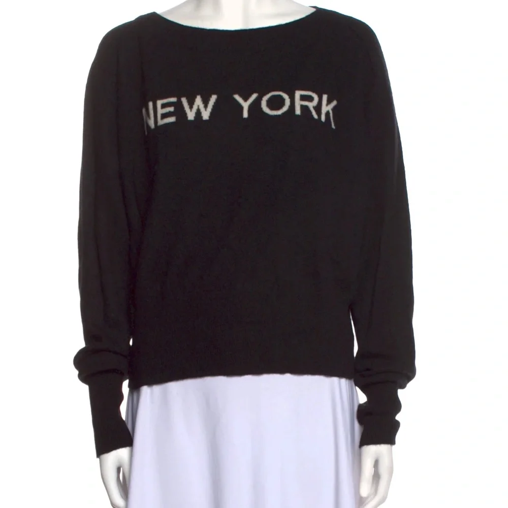 Black 'New York' 100% Cashmere - Picture 3 of 7